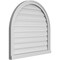 Ekena Millwork Round Top Surface Mount PVC Gable Vent: Functional, w/ 2"W x 2"P Brickmould Sill Frame, 32"W x 30"H GVPRT32X3003SF - alternate 4